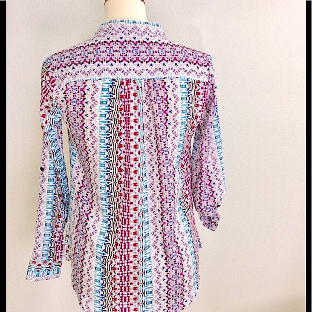 Grayson Ls Blouse S Multi Print - image 3